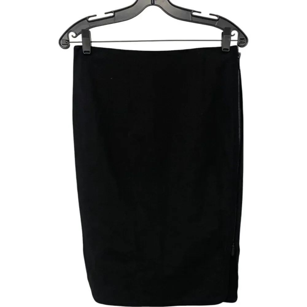 Diane Von Furstenberg DVF Noemi PencilβSkirt Sz 8 Black double zipper NWT